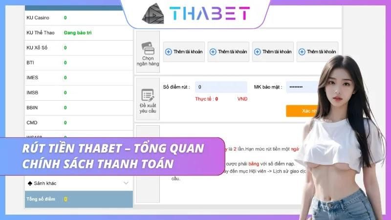 Thông tin thanh toán được trình bày rõ trong mục tài khoản
